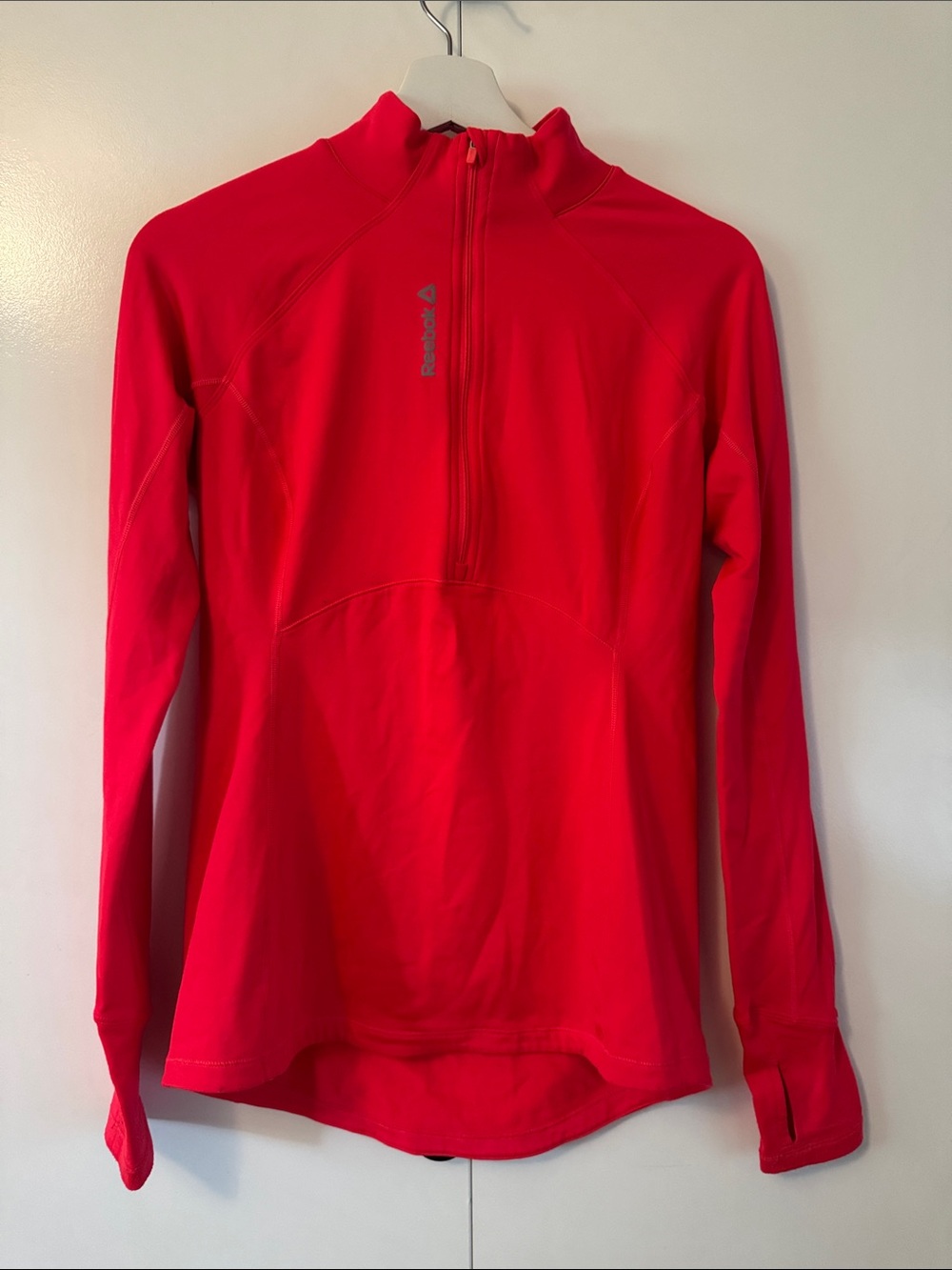 Reebok Red Half-Zip Cold Weather Pullover